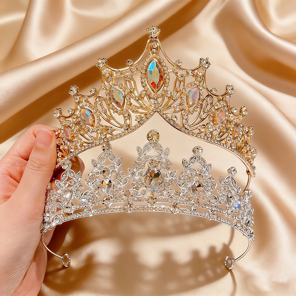 Vintage Fashion For Women - 2Pcs Fashion Vintage Baroque Gold Tiara
