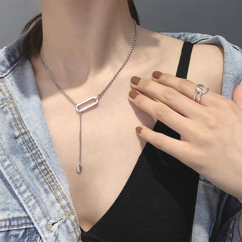 Vintage Fashion Influencers - Wholeslae Square Necklace South Korea Dongdaemun