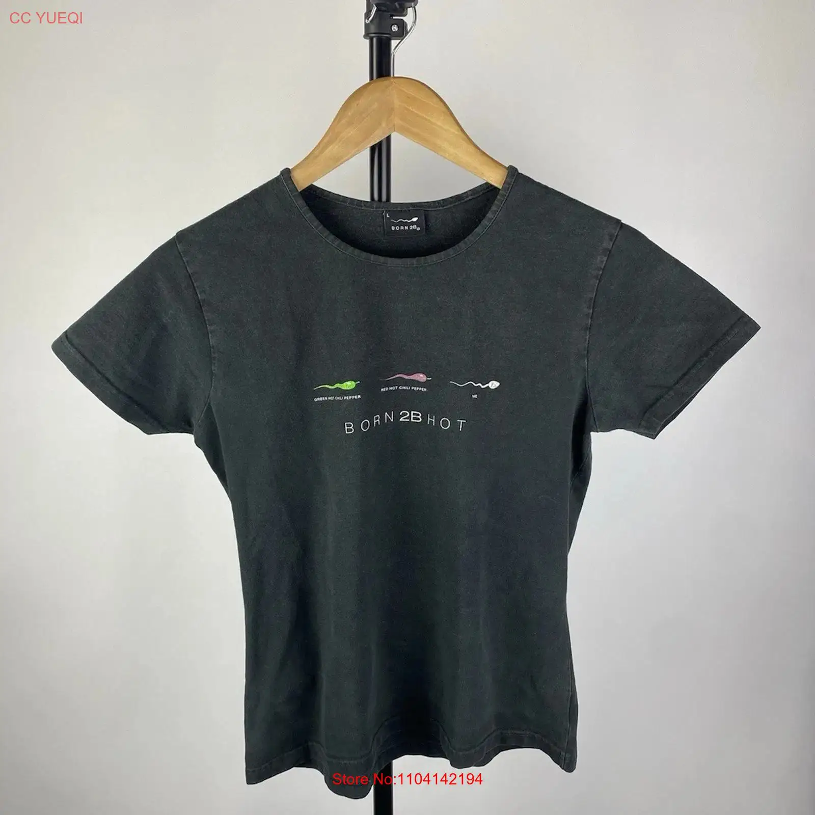 Band Tee Faded 90S - 90s Born 2 B Hot Humor