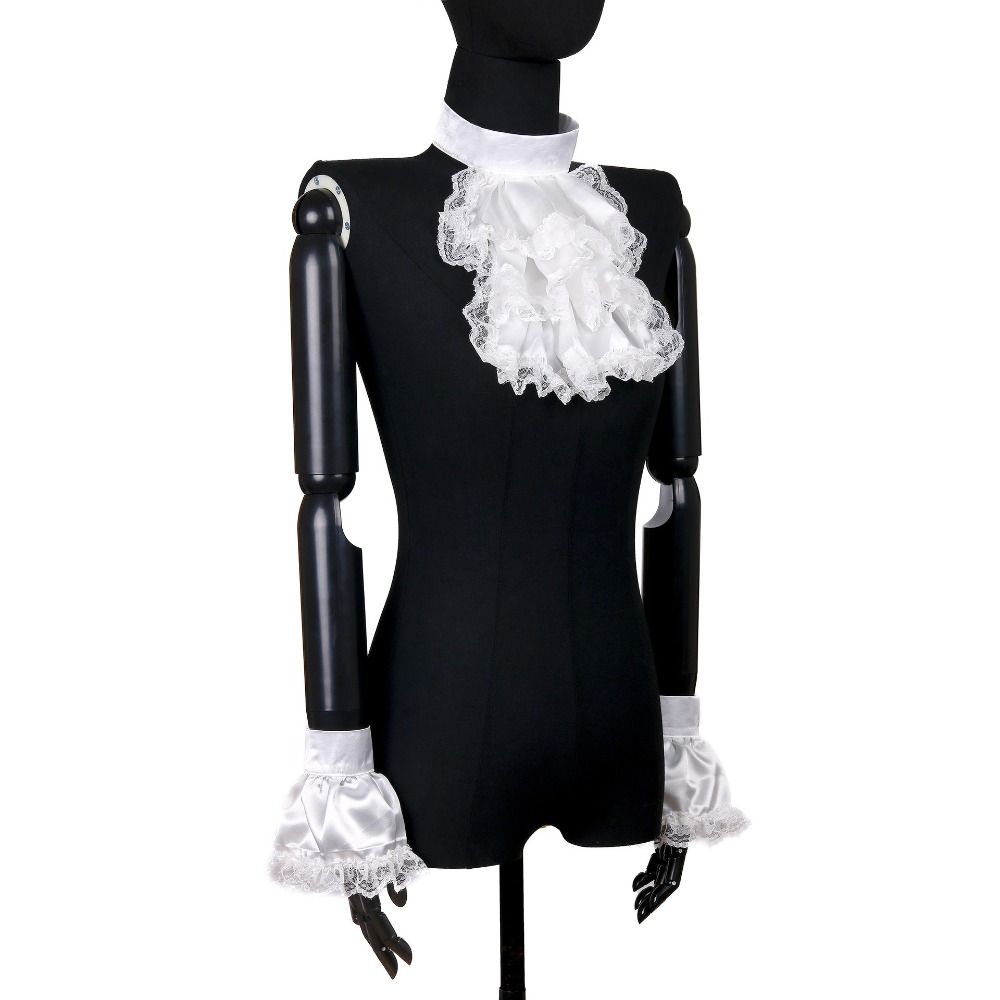 Vintage Victorian Fashion - Accessory Set Detachable Victorian Lace Jabot