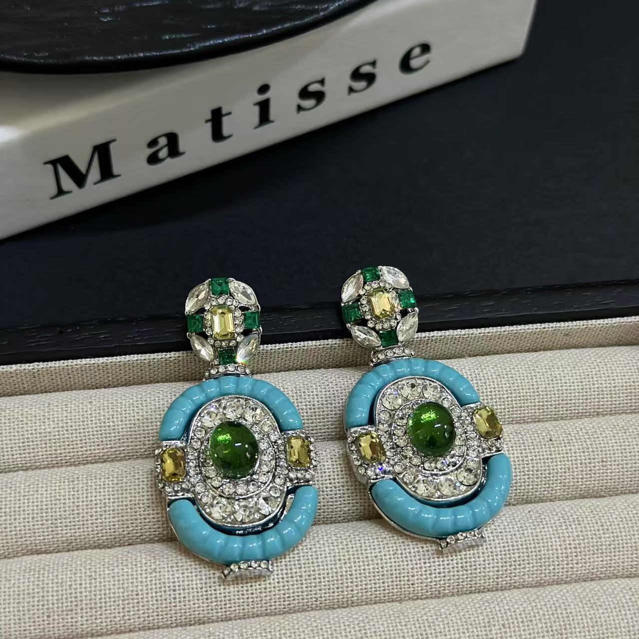 Vintage Turquoise Emerald Silv - Vintage Victorian Fashion avaliação e preço