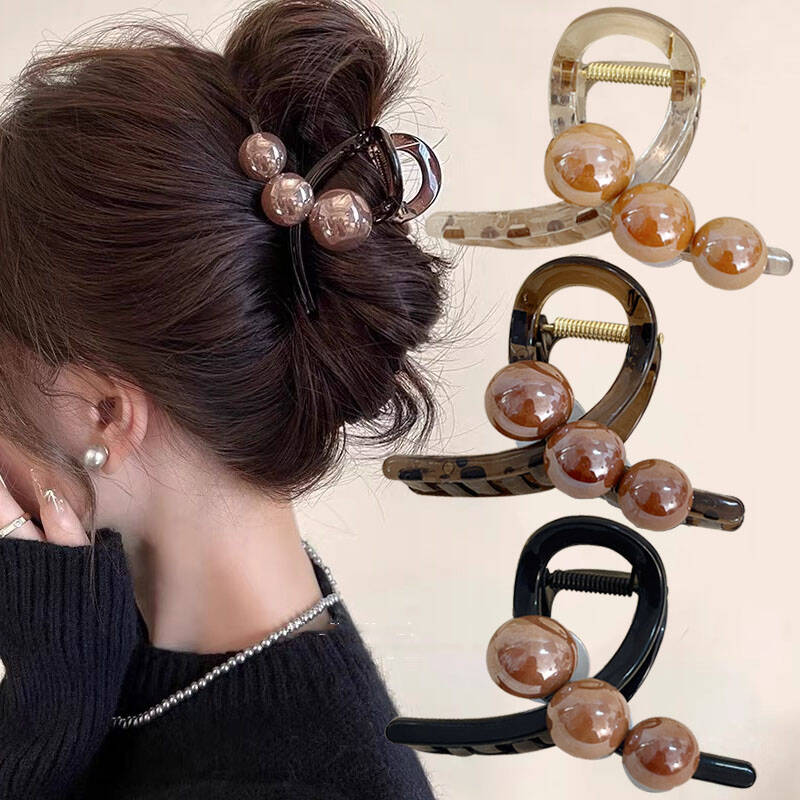 Korean Pearl Cross Hair Claws  - Vintage Fashion Ornaments avaliação e preço