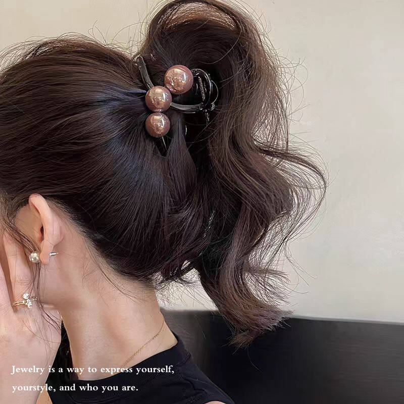 Korean Pearl Cross Hair Claws  - Vintage Fashion Ornaments avaliação e preço