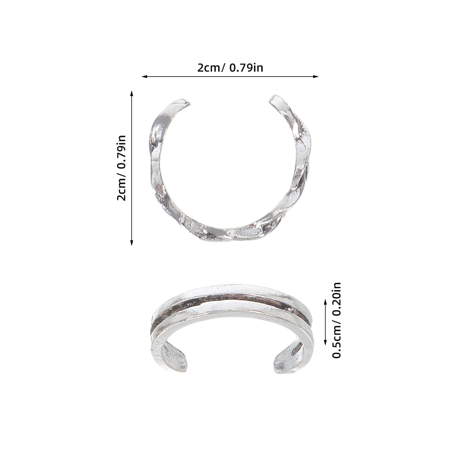 12Pcs Adjustable Vintage Fashi - Vintage Fashion Rings avaliação e preço