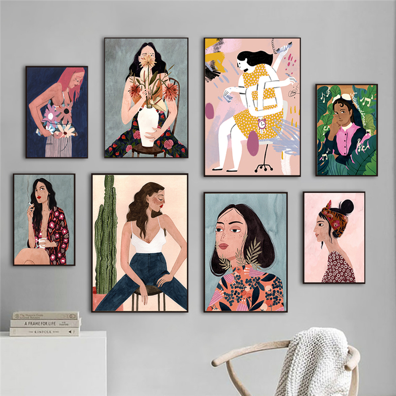 Vintage Fashion Abstract Wall  - Vintage Fashion Prints For Wall avaliação e preço