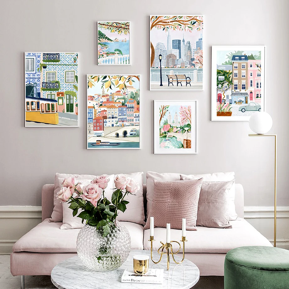 Minimalist Canvas Nordic Poste - Vintage Fashion Prints For Wall avaliação e preço