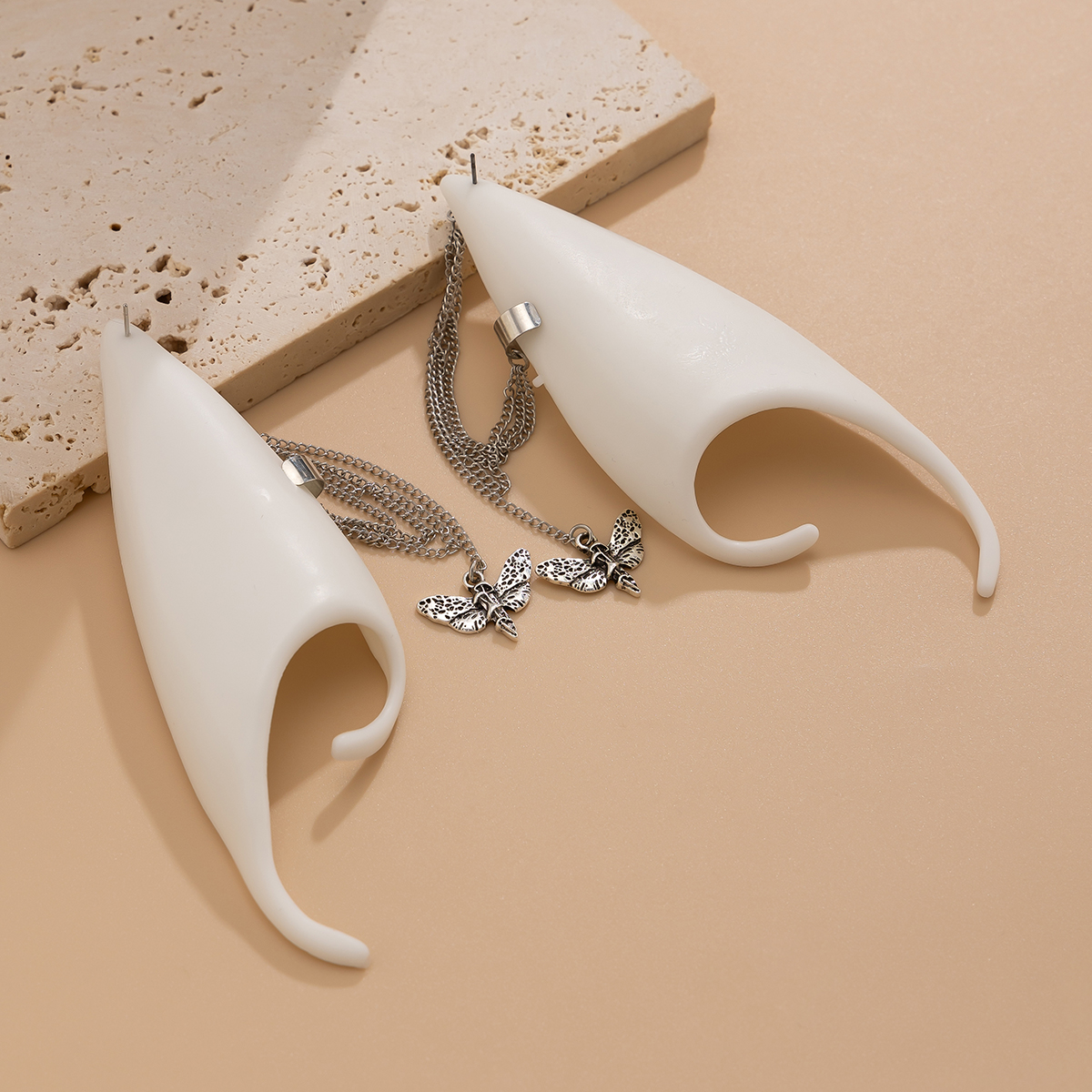 IngeSight.Z Goth White Elf Ear - Z Vintage Fashion avaliação e preço