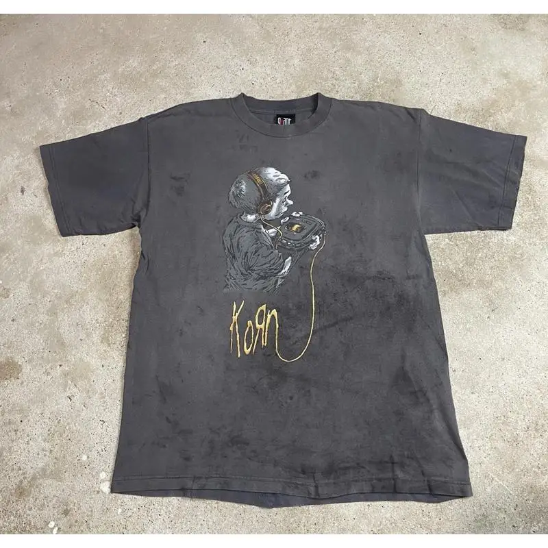 Vintage KORN Follow The Leader - Band Tee Faded 90S avaliação e preço