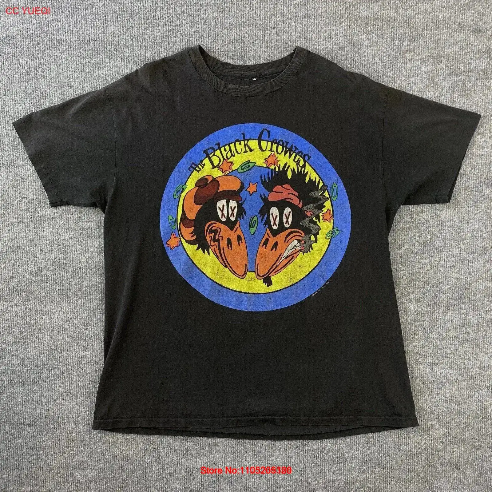 Vintage Black Crowes T Shirt 1 - Band Tee Faded 90S avaliação e preço