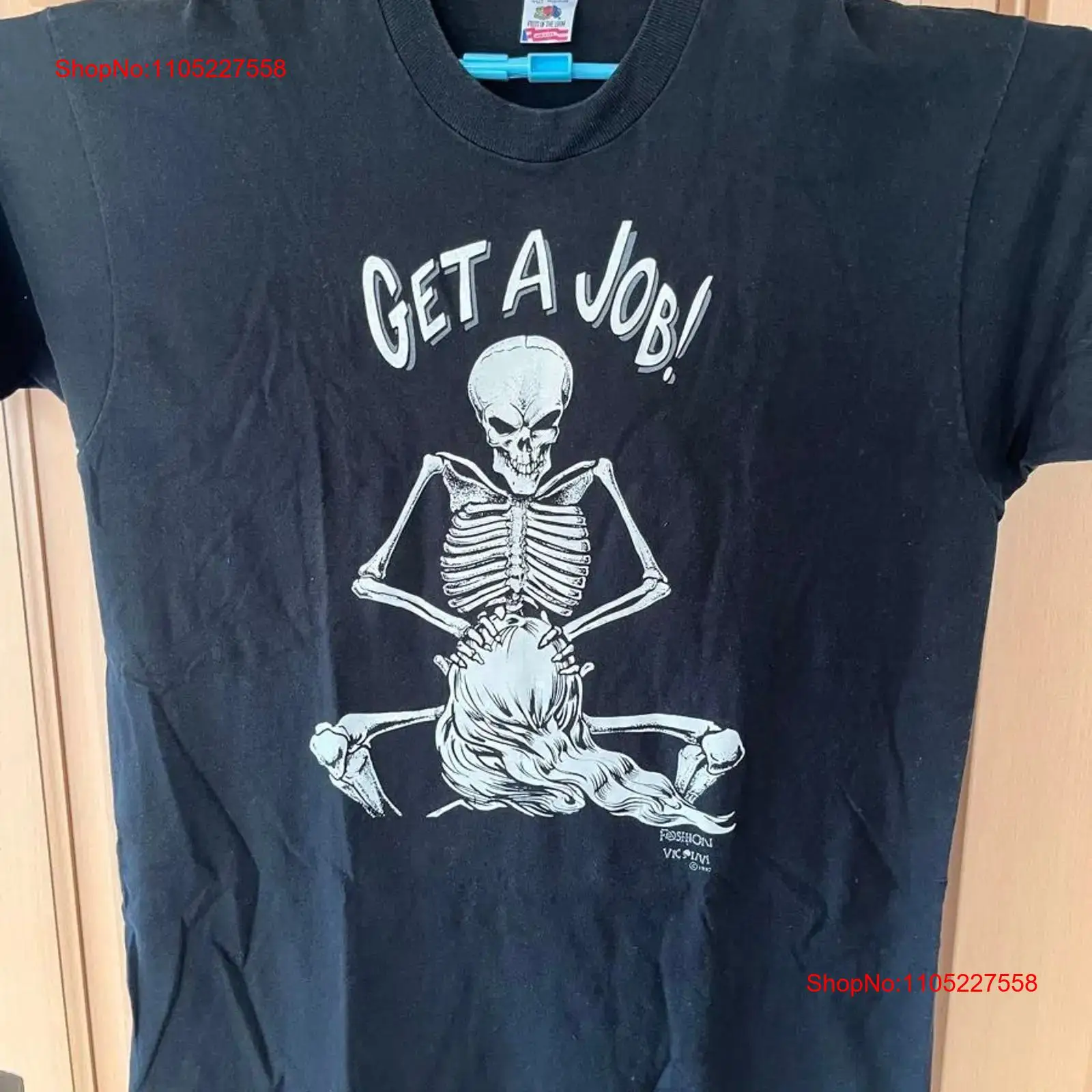 Get A Job T shirt Black FASHIO - Vintage Fashion Victim Shirt avaliação e preço