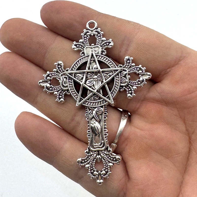 2pcs 30x15mm Gothic Big Cross  - Vintage Fashion Stores avaliação e preço