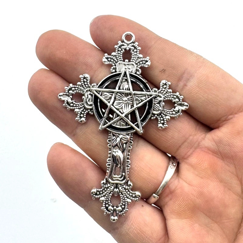 2pcs 30x15mm Gothic Big Cross  - Vintage Fashion Stores avaliação e preço