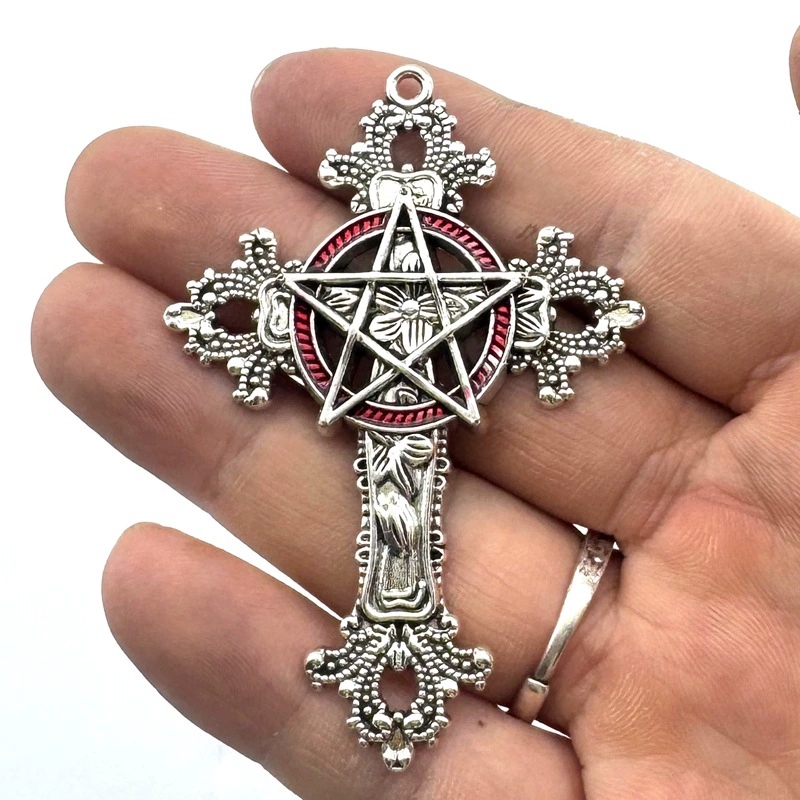 2pcs 30x15mm Gothic Big Cross  - Vintage Fashion Stores avaliação e preço