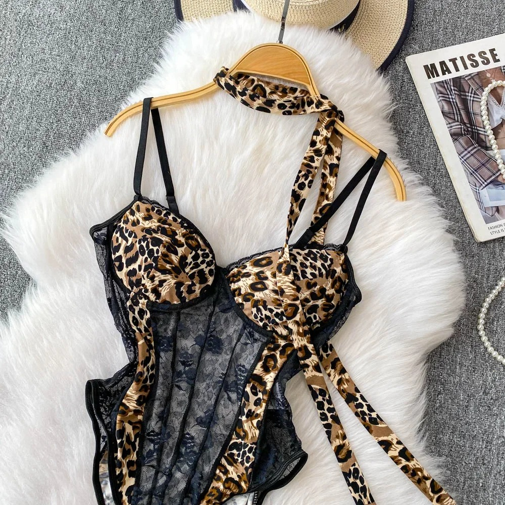 Women Hotsweet V-neck Leopard  - Vintage Fashion For Women avaliação e preço