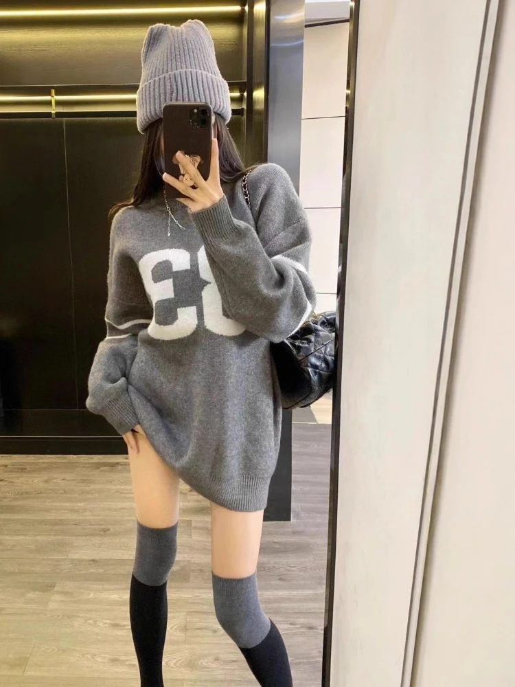 Y2K Vintage Knitted Sweater Wo - Vintage Fashion For Women avaliação e preço