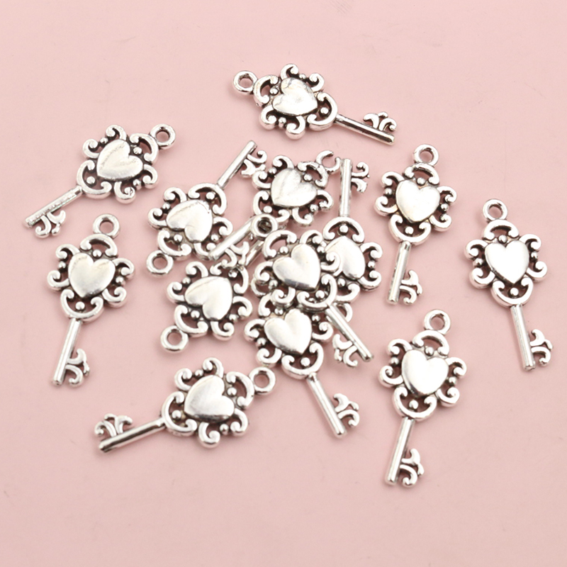50pcs Vintage Small Key Charms - Vintage Fashion Stores avaliação e preço