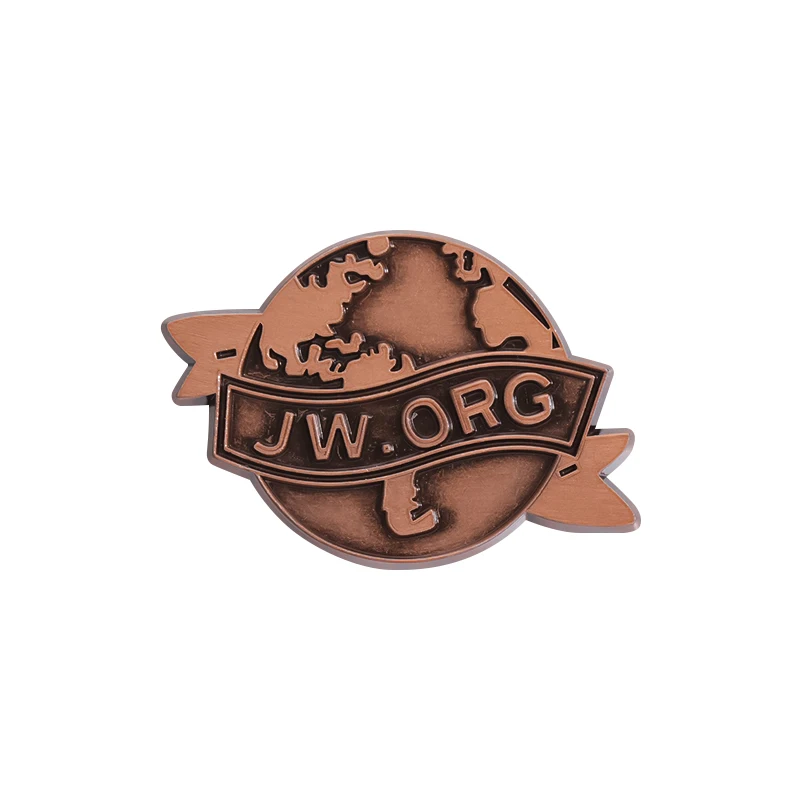 Retro Earth Brooch JW.ORG Enam - Vintage Fashion Org avaliação e preço