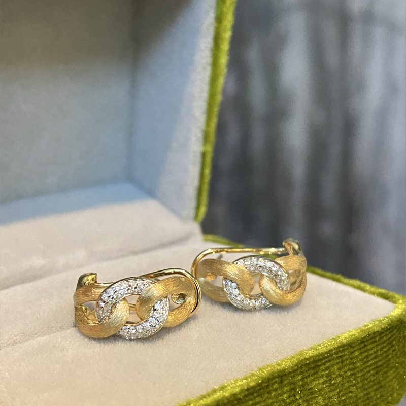 Aazuo 18K Yellow Gold Real Dia - Vintage Fashion Rings avaliação e preço