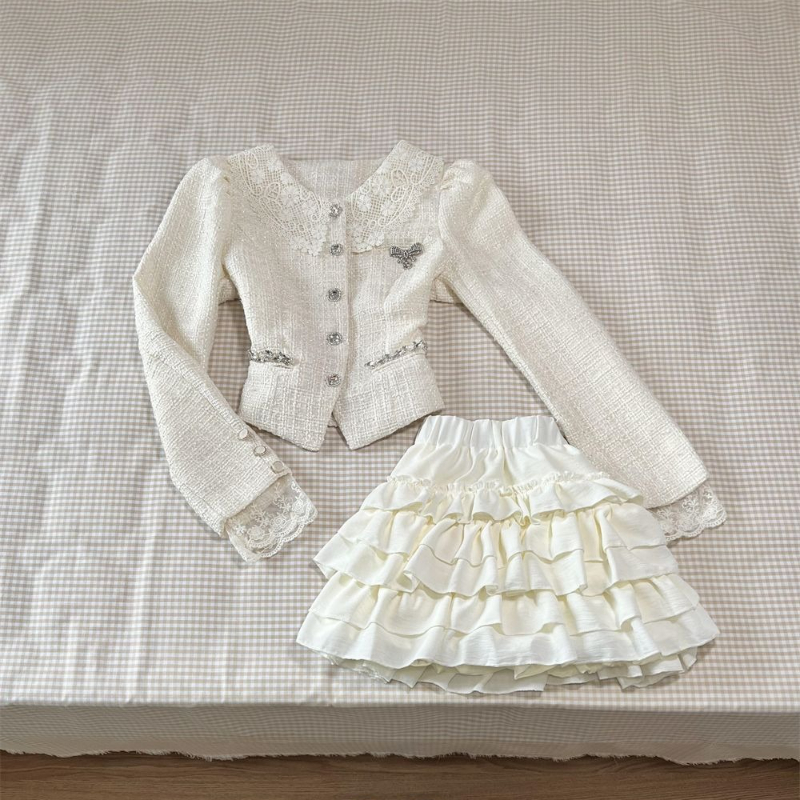 New Autumn French Elegant Fash - Vintage Fashion Retro Outfit avaliação e preço