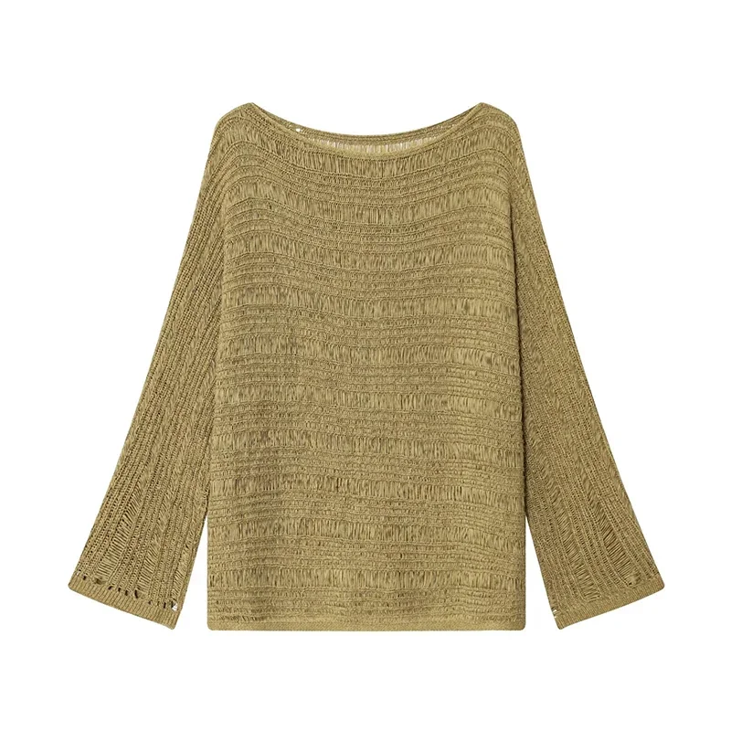 Vintage Boat Neck Knit Sweater - Vintage Fashion For Women avaliação e preço