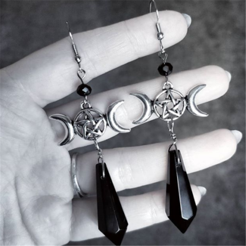 New Goth Black Rose Earrings w - Vintage Victorian Fashion avaliação e preço