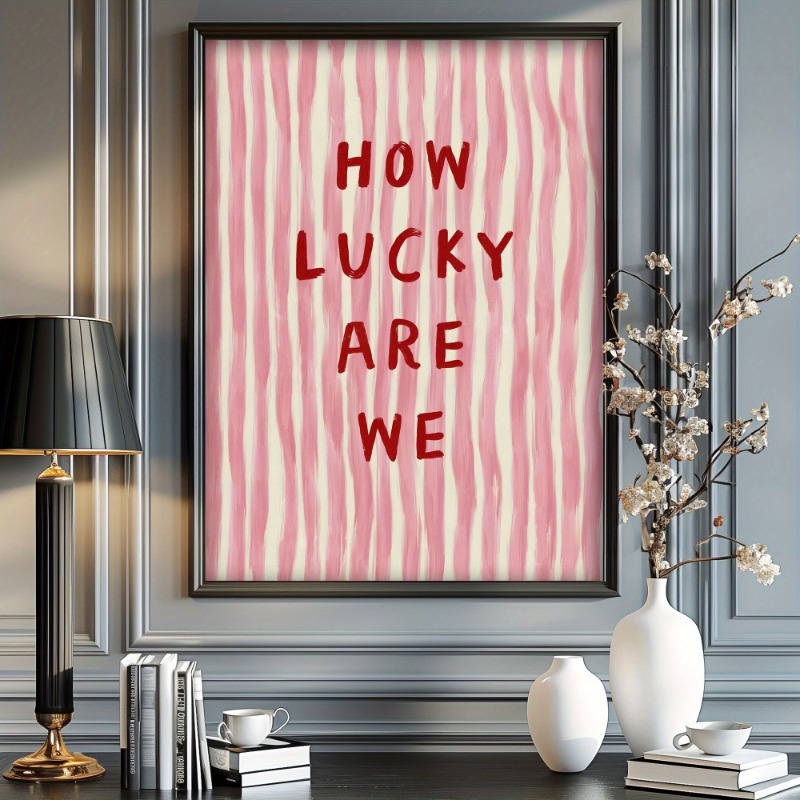 How Lucky We Are Canvas Poster - Vintage Fashion Prints For Wall avaliação e preço