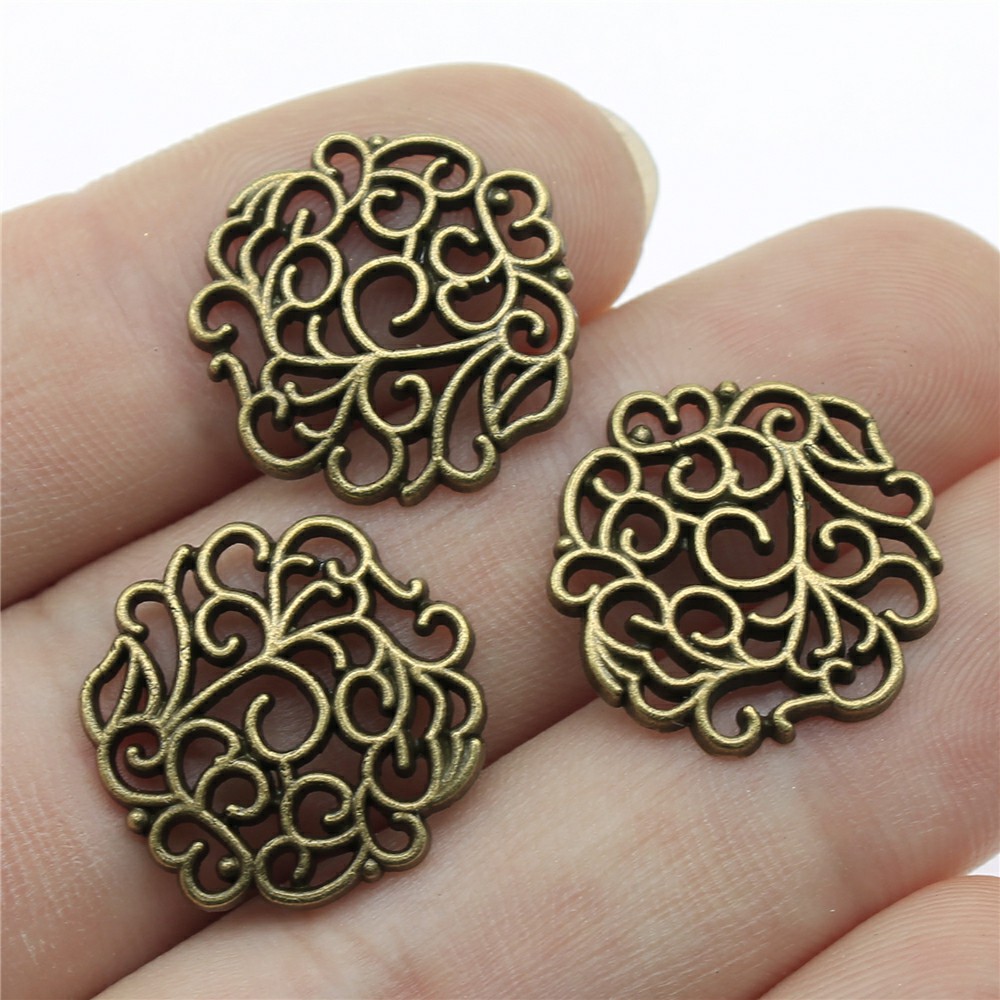 10pcs 18x18mm 2 Colors Antique - Vintage Fashion Stores avaliação e preço