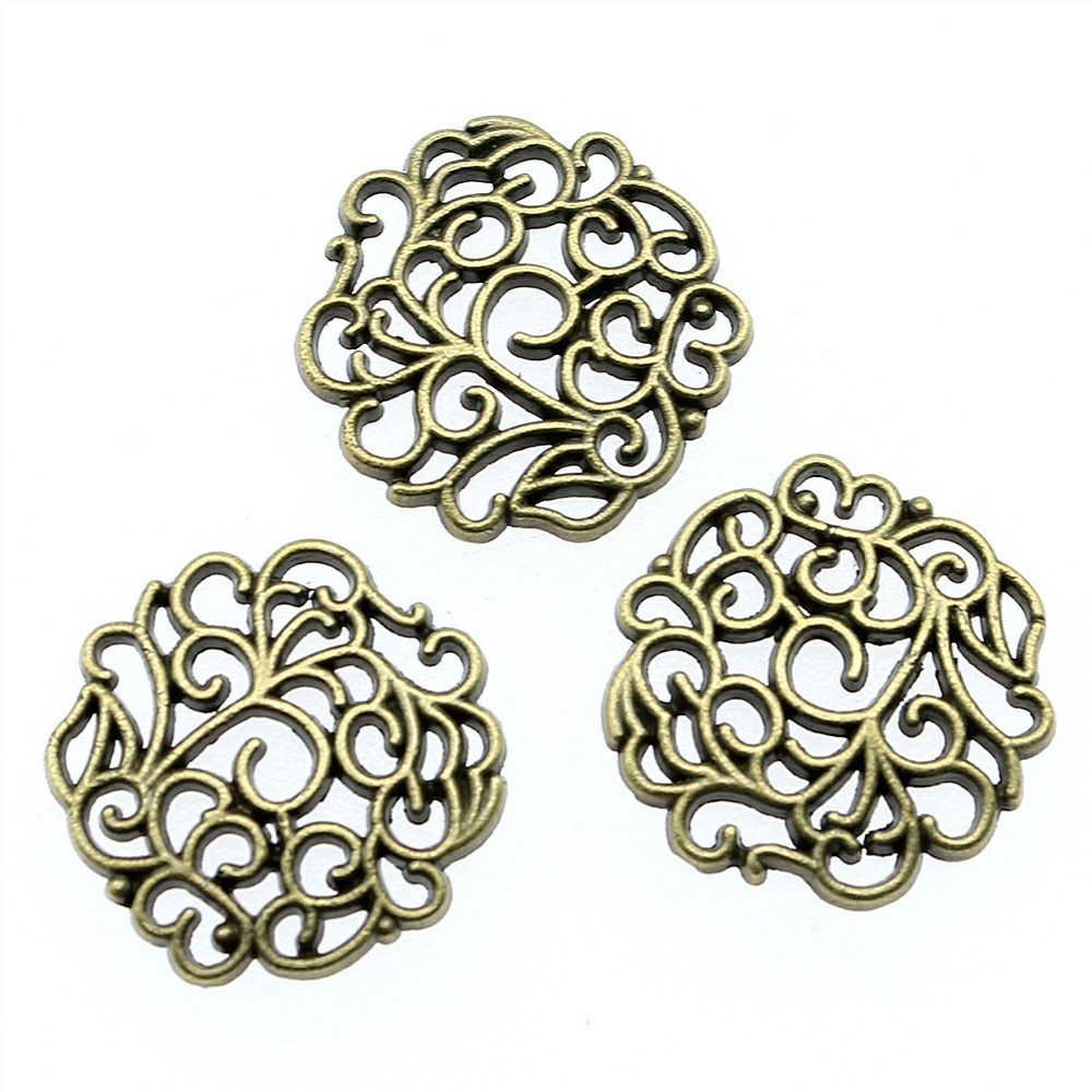 10pcs 18x18mm 2 Colors Antique - Vintage Fashion Stores avaliação e preço