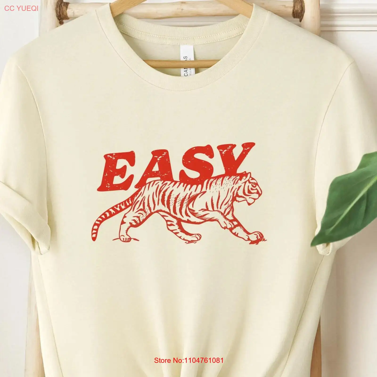 Easy Tiger T Shirt Retro Boho  - Vintage Fashion Retro Outfit avaliação e preço