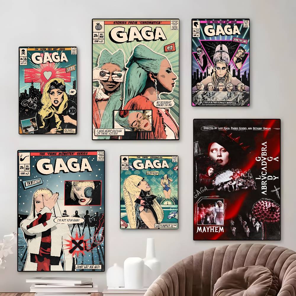 Famous Singer Lady Gaga Vintag - Vintage Fashion Prints For Wall avaliação e preço