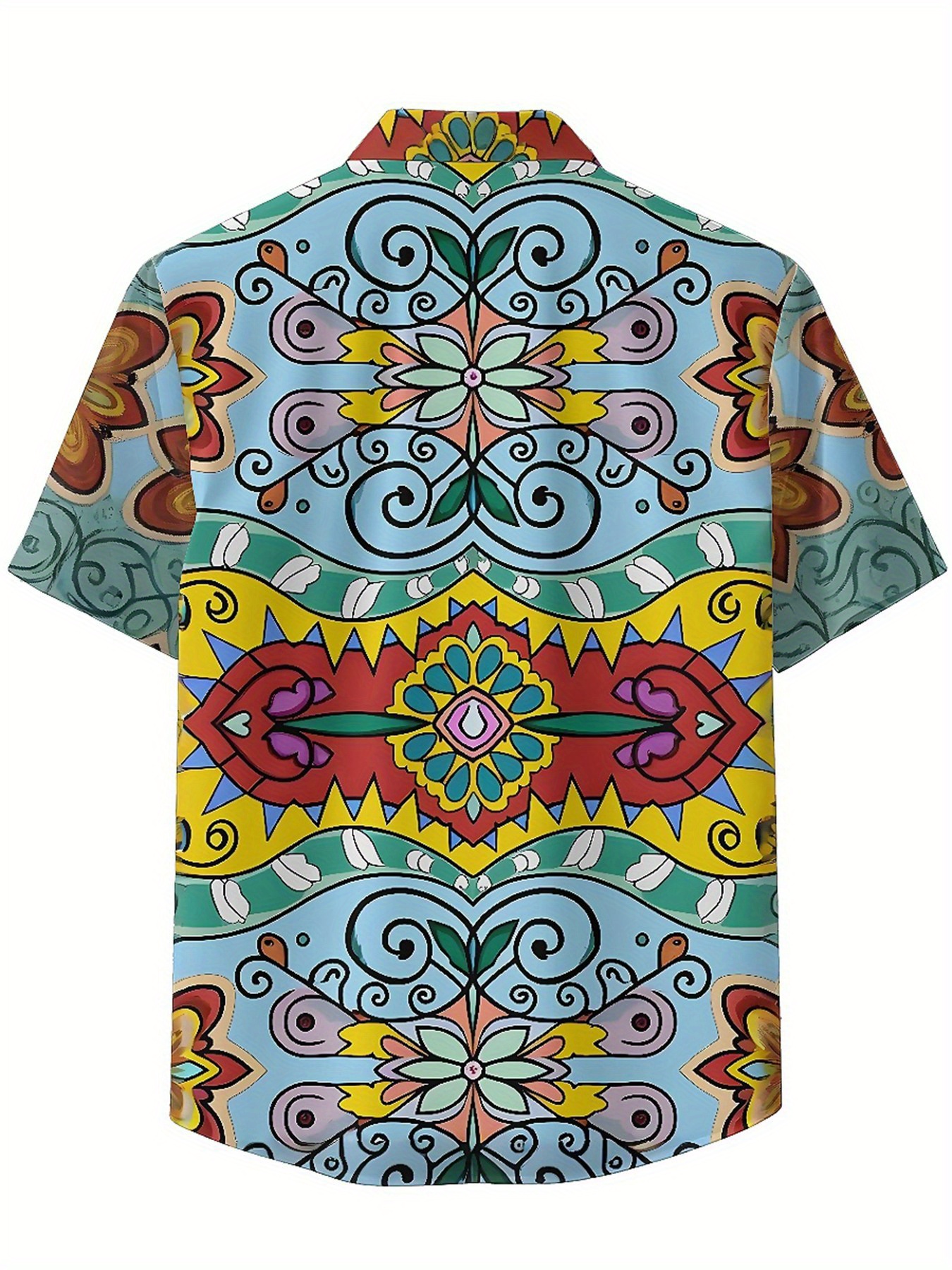 Men's Plus Size Hawaiian Shirt - Printed Floral Shirt avaliação e preço