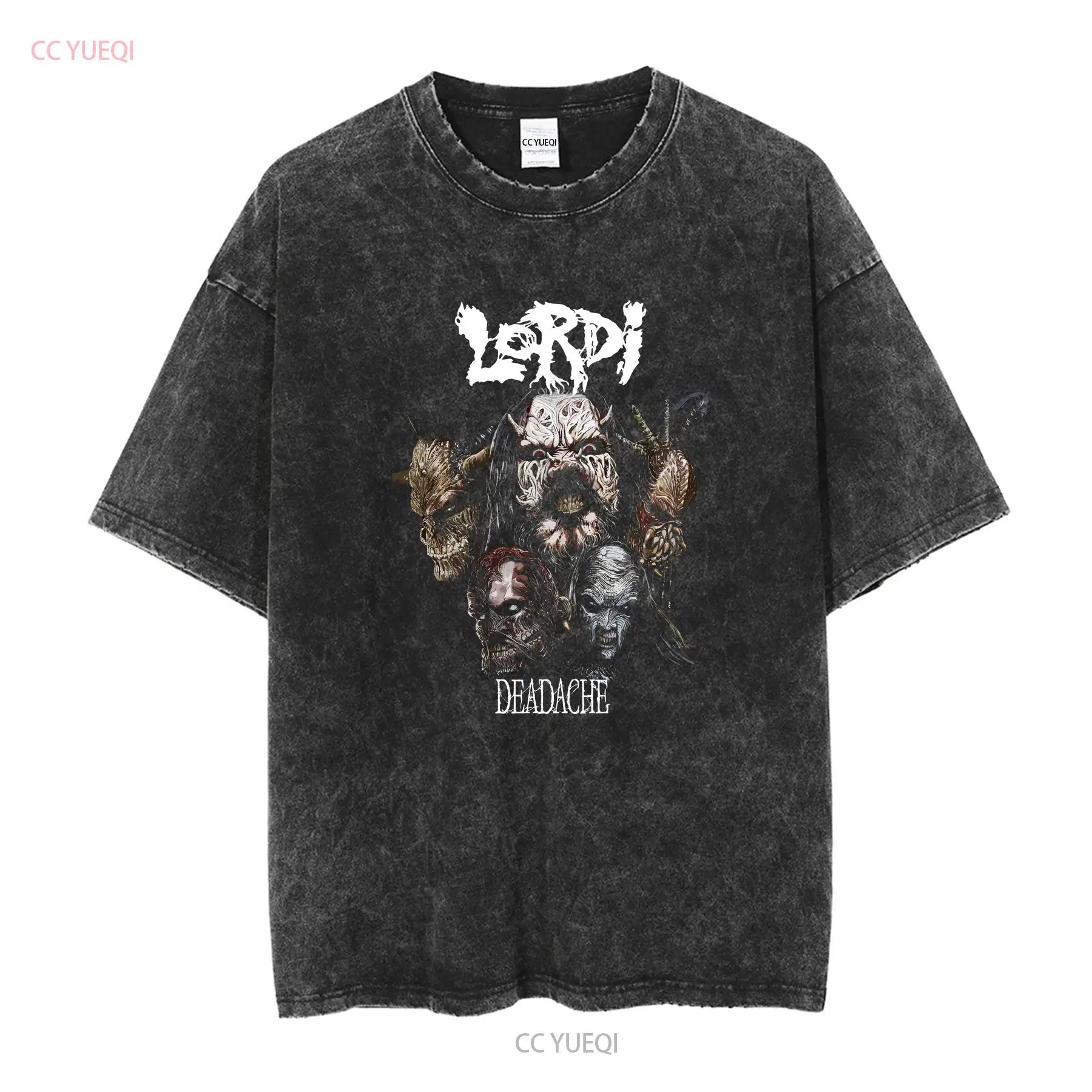 Lordi Deadache 90s 00s Concert - Band Tee Faded 90S avaliação e preço