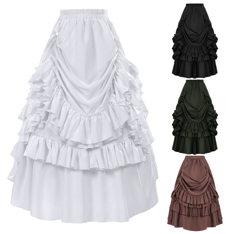 Gothic Halloween Skirt Vintage - Vintage Victorian Fashion avaliação e preço