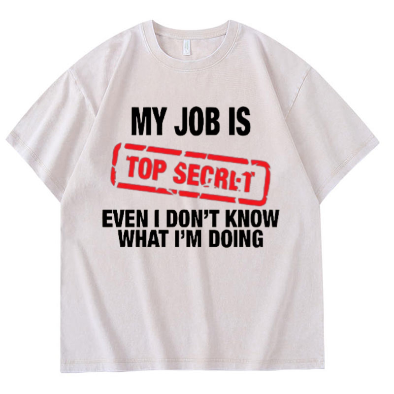 My Job Is Top Secret Funny Gra - Vintage Fashion Jobs avaliação e preço