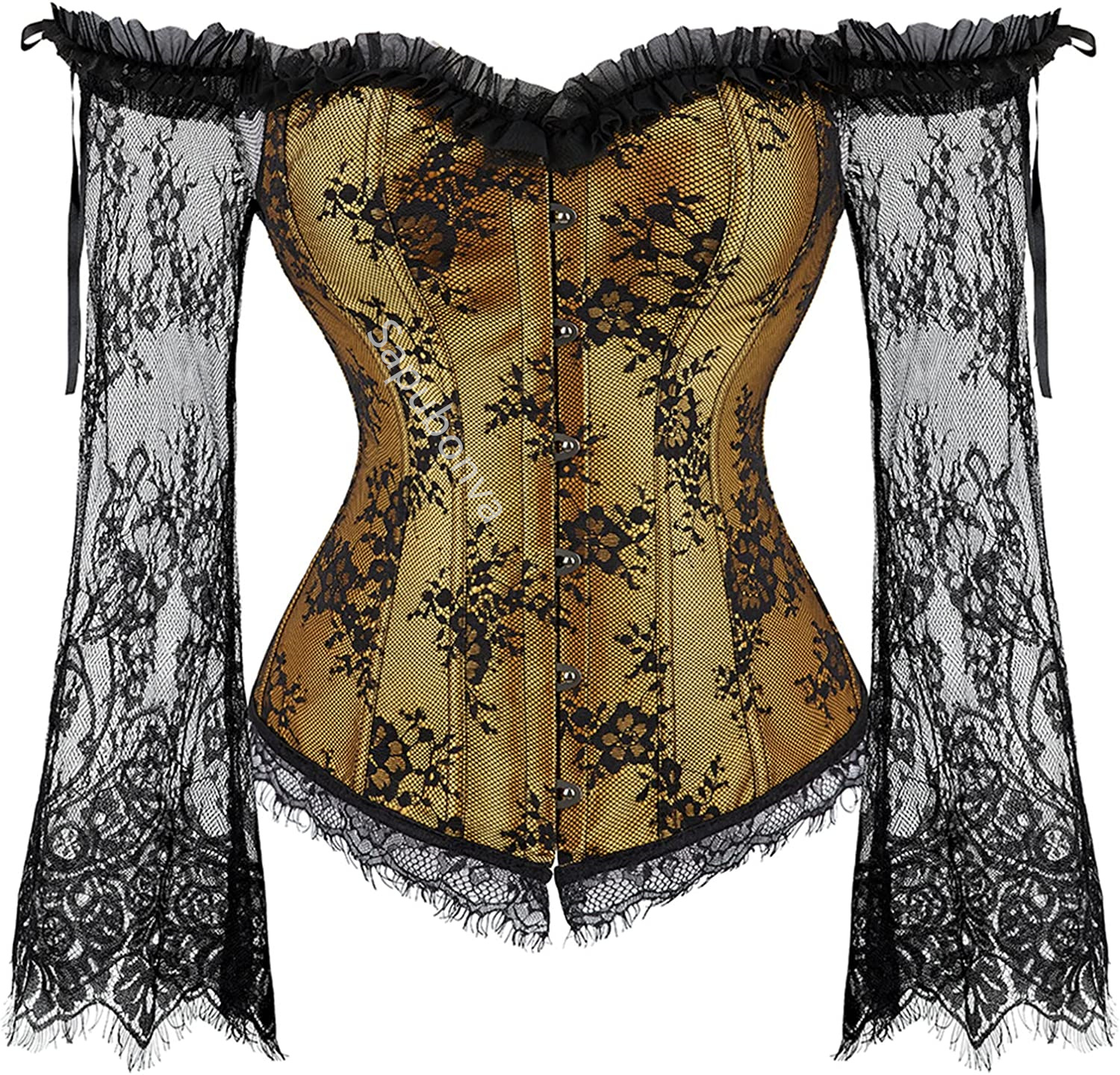 Sapubonva Corset Tops for Wome - Vintage Victorian Fashion avaliação e preço