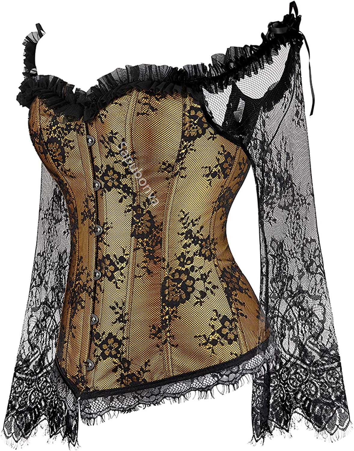 Sapubonva Corset Tops for Wome - Vintage Victorian Fashion avaliação e preço