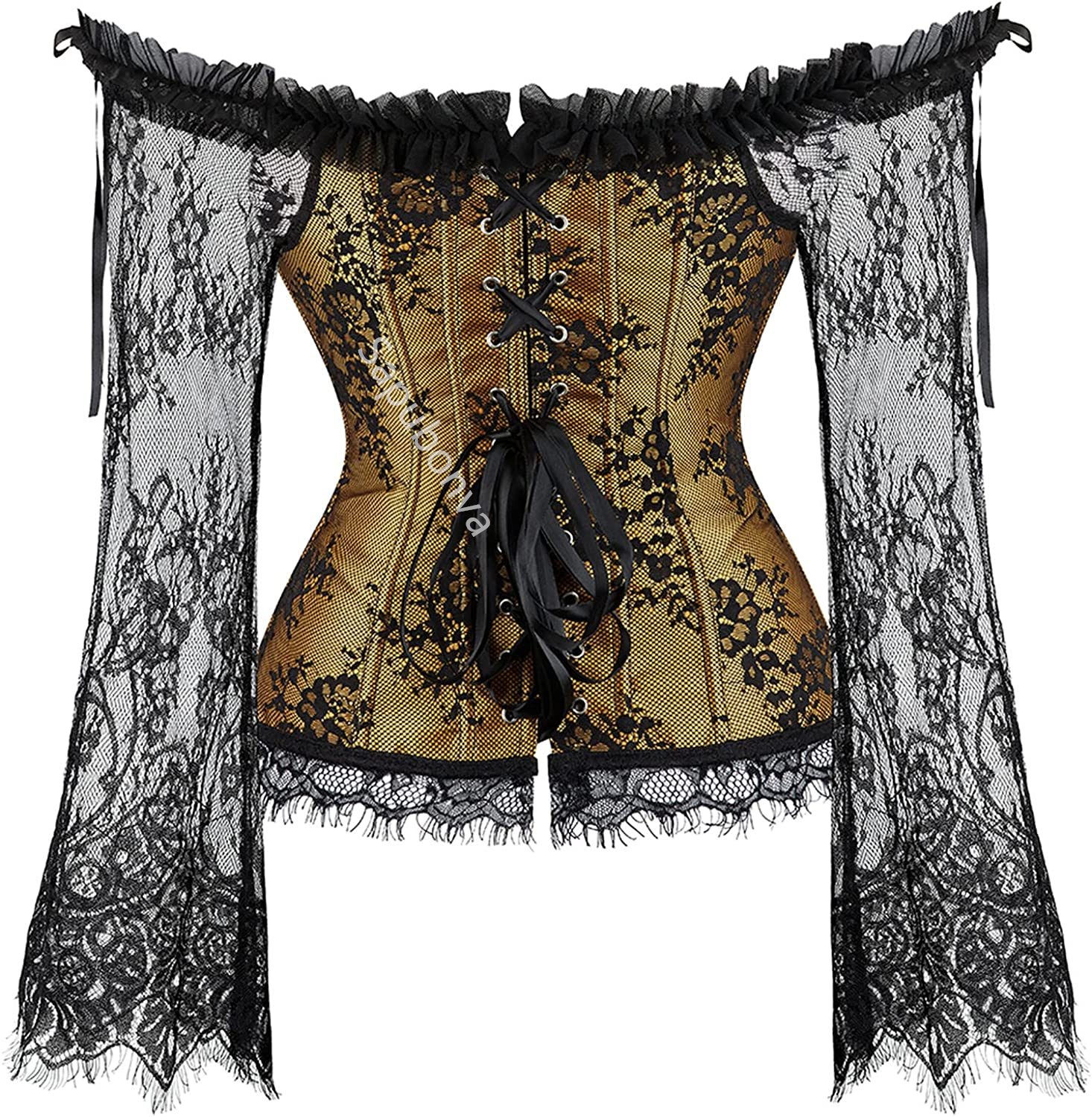 Sapubonva Corset Tops for Wome - Vintage Victorian Fashion avaliação e preço