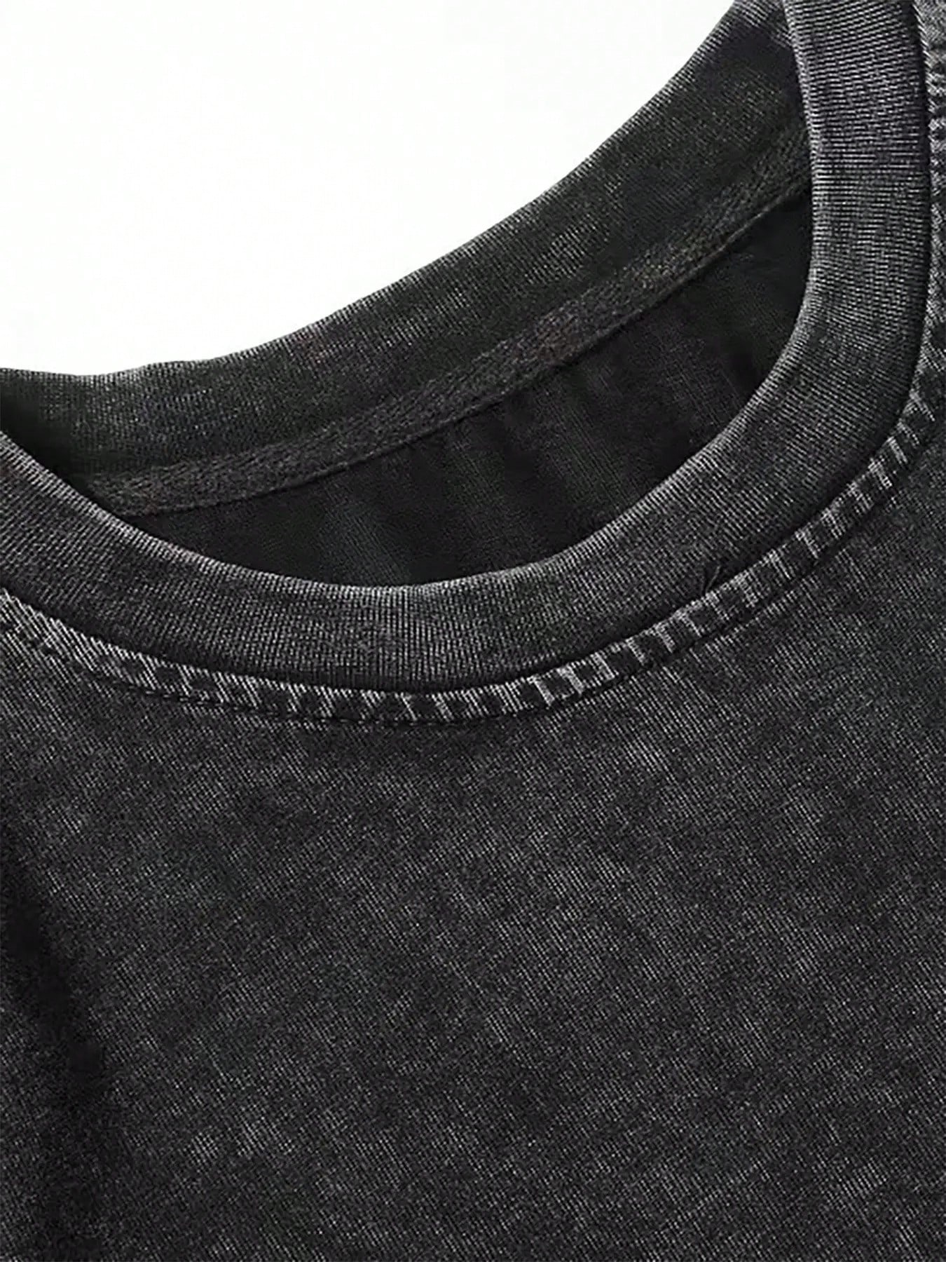 Washed Black T-Shirt With Whit - Printed Floral Shirt avaliação e preço