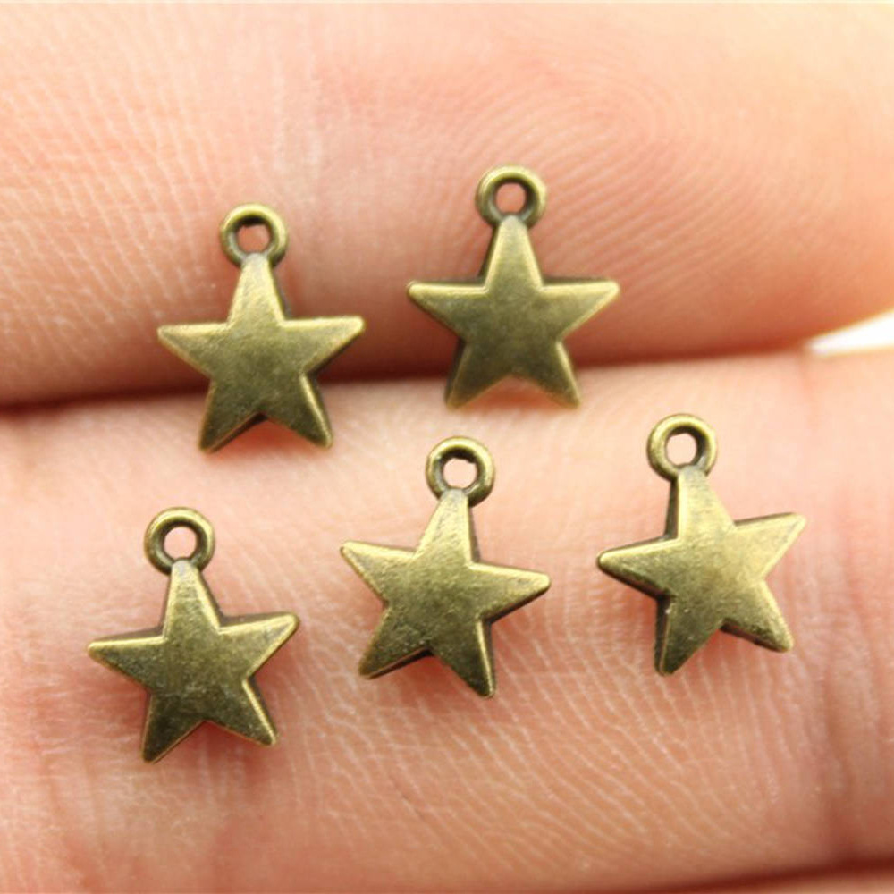 40pcs 8.6x7.1mm 2 Colors Antiq - Vintage Fashion Stores avaliação e preço