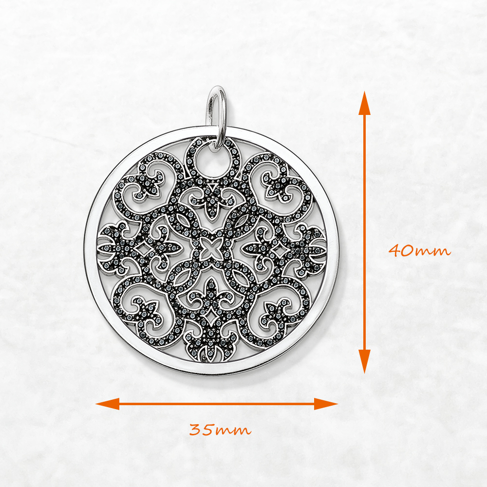 Pendant Arabesque Disc Ornamen - Vintage Fashion Ornaments avaliação e preço