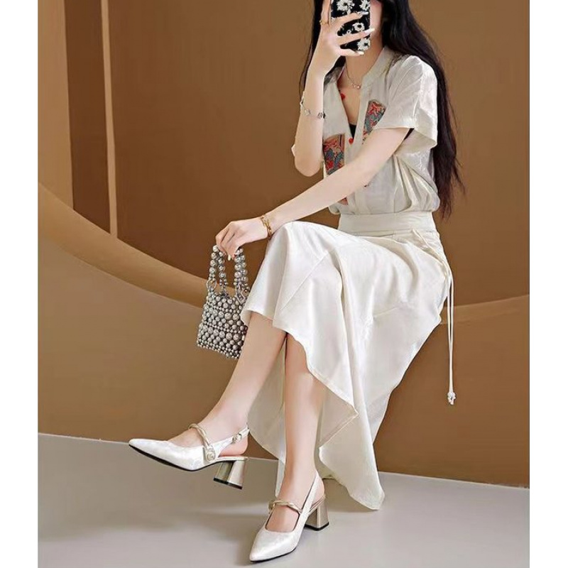 New Chinese-style elegant sati - Vintage Fashion For Women avaliação e preço