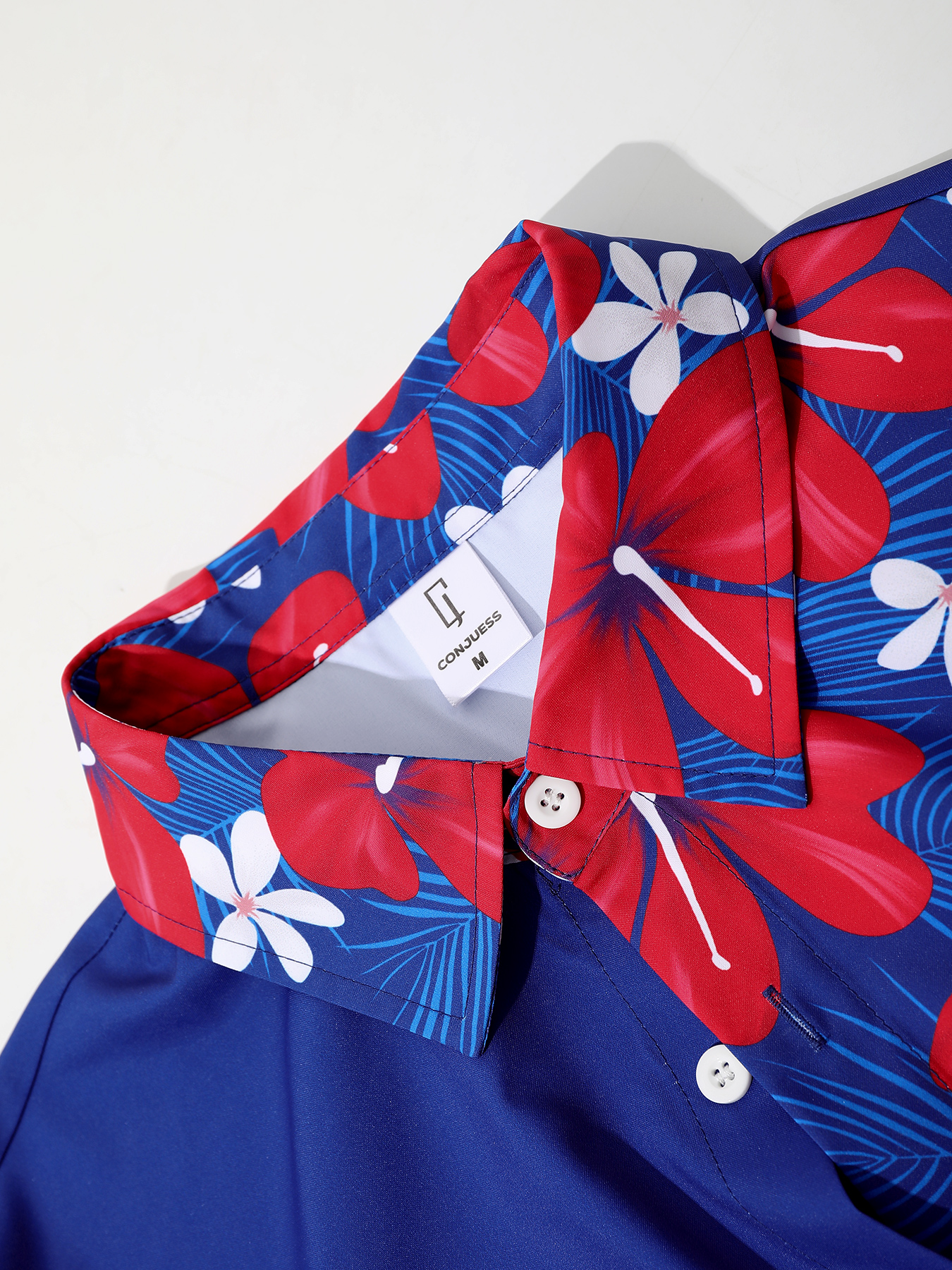 Men's Unique Patchwork Set, Bl - Printed Floral Shirt avaliação e preço