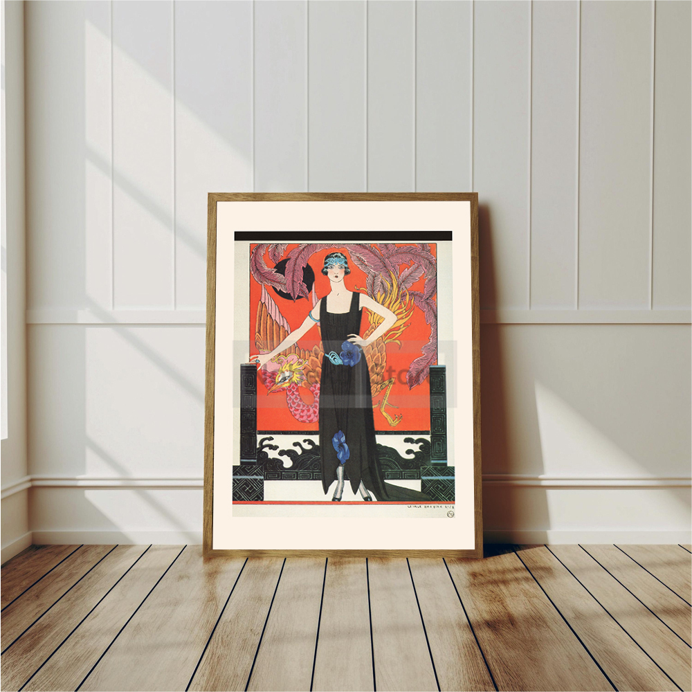 Vintage French Deco Art Illust - Vintage Fashion Prints For Wall avaliação e preço