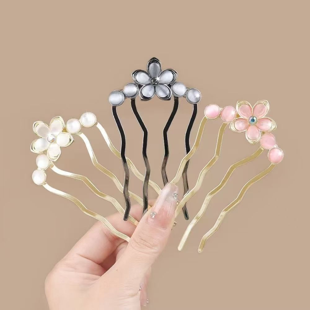1/3pcs Elegant Floral MetalPea - Vintage Fashion Ads avaliação e preço