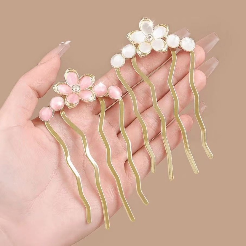 1/3pcs Elegant Floral MetalPea - Vintage Fashion Ads avaliação e preço