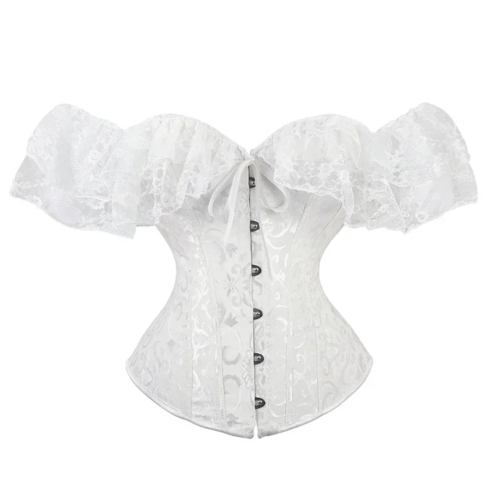 Fashion Lace Short Sleeves Ove - Vintage Victorian Fashion avaliação e preço