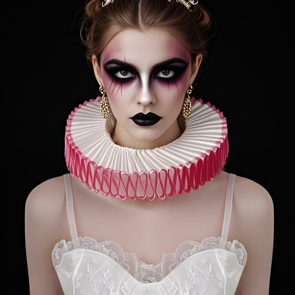 Detachable Halloween Neck Ruff - Vintage Victorian Fashion avaliação e preço
