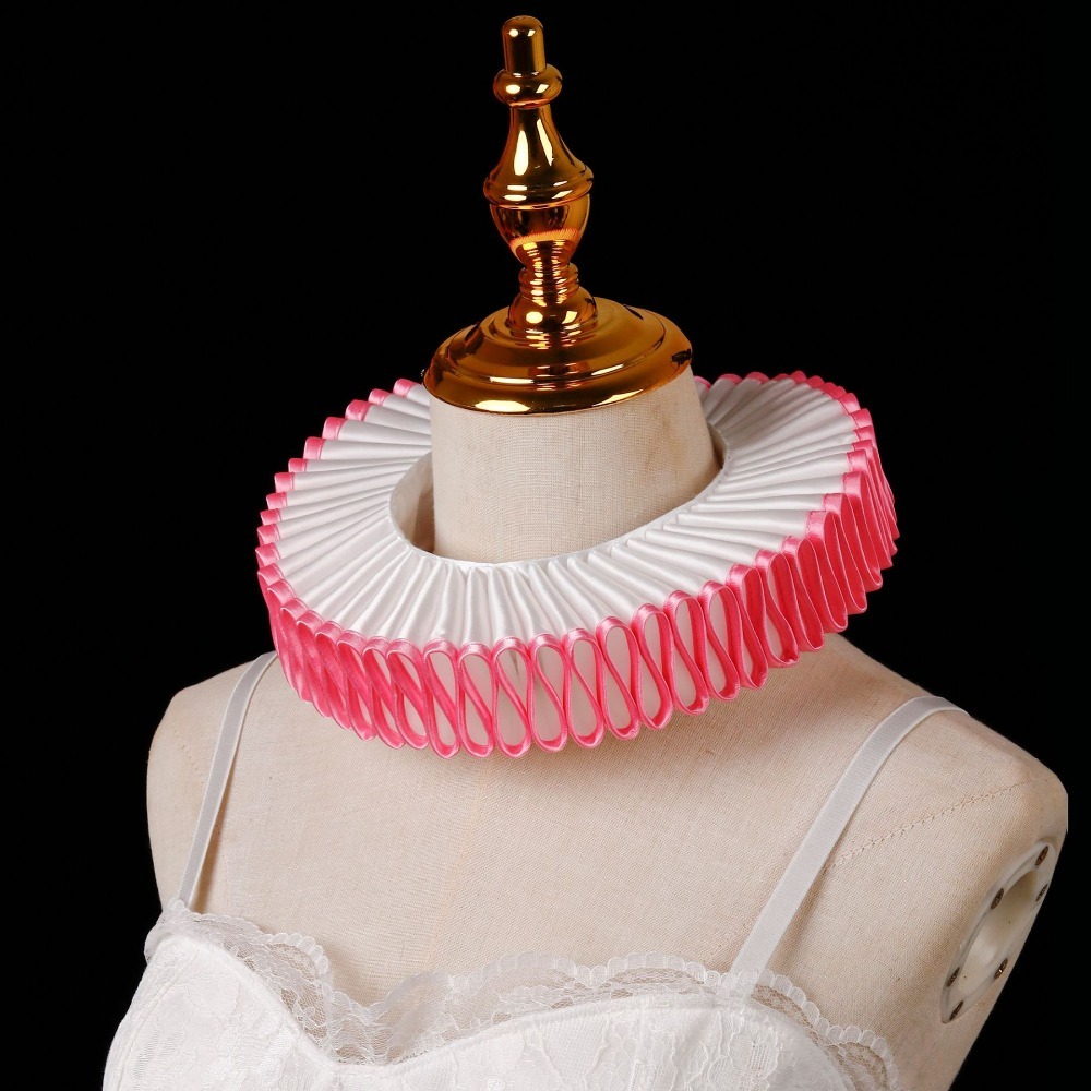 Detachable Halloween Neck Ruff - Vintage Victorian Fashion avaliação e preço